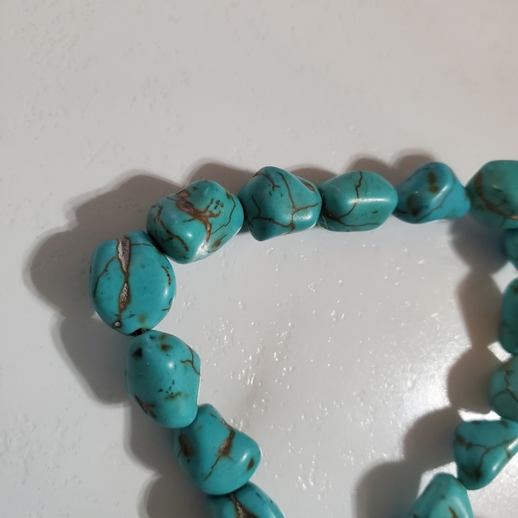 Turquoise Chunky Nugget Bracelet - Picture 9 of 10